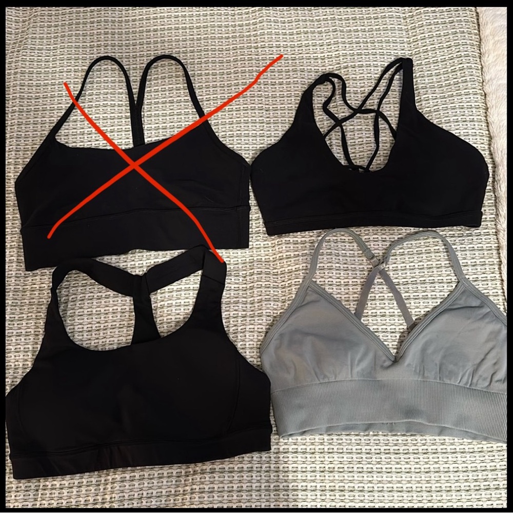 Lululemon sports bra set